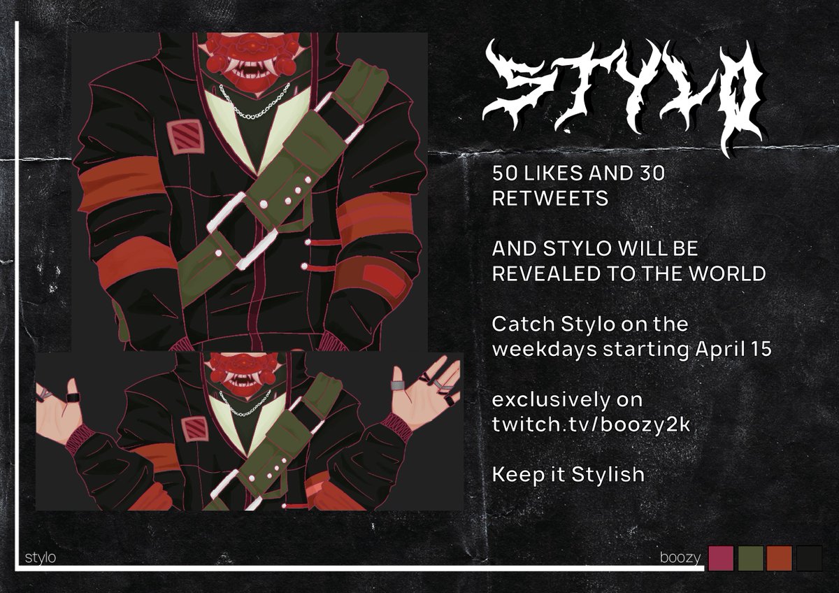 BOOZY2K's tweet photo. hello! stylo here 

boozy messed up the posting schedule but here I am 

50 likes and 30 retweets and I'll show myself to the world 

Catch Stylo on the Weekdays 
exclusively on https://t.co/u70SOX7b8Z 

#ENVtuber #PHVtuber https://t.co/eV3Ewcfod4