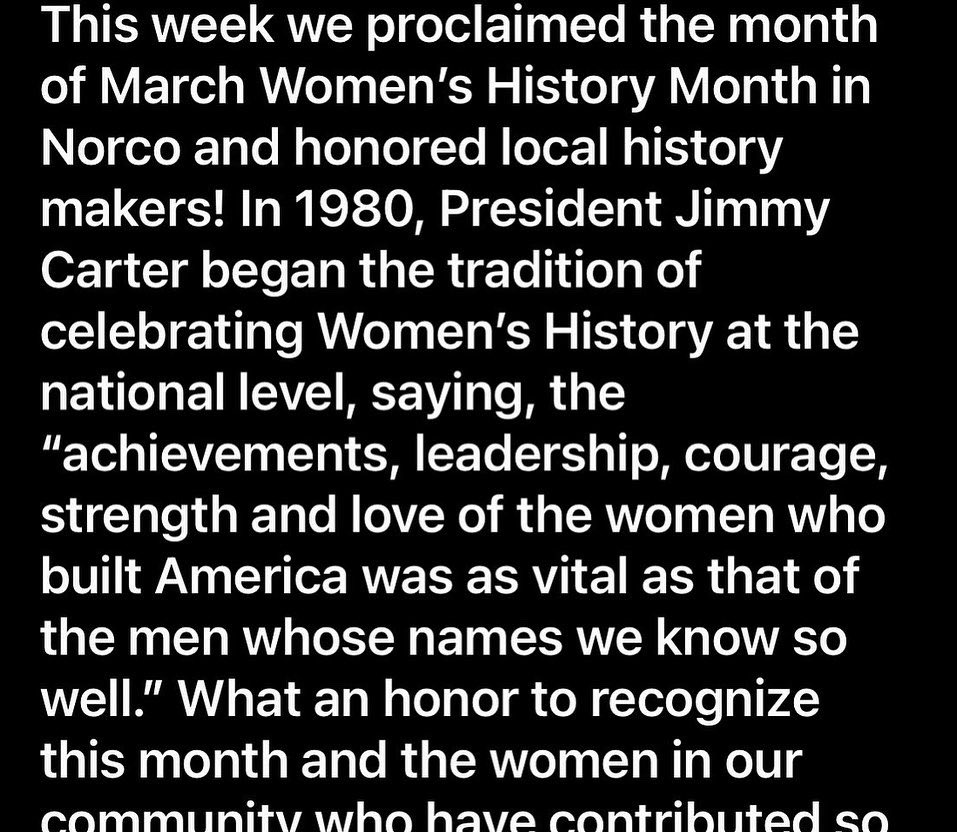 A group photo of some of the most amazing women in Norco. So honored to share this experience with them. 🤗 #wearenorco #womenleaders #womenshistorymonth  <a href="/CityofNorco/">City of Norco | Horsetown USA®</a>