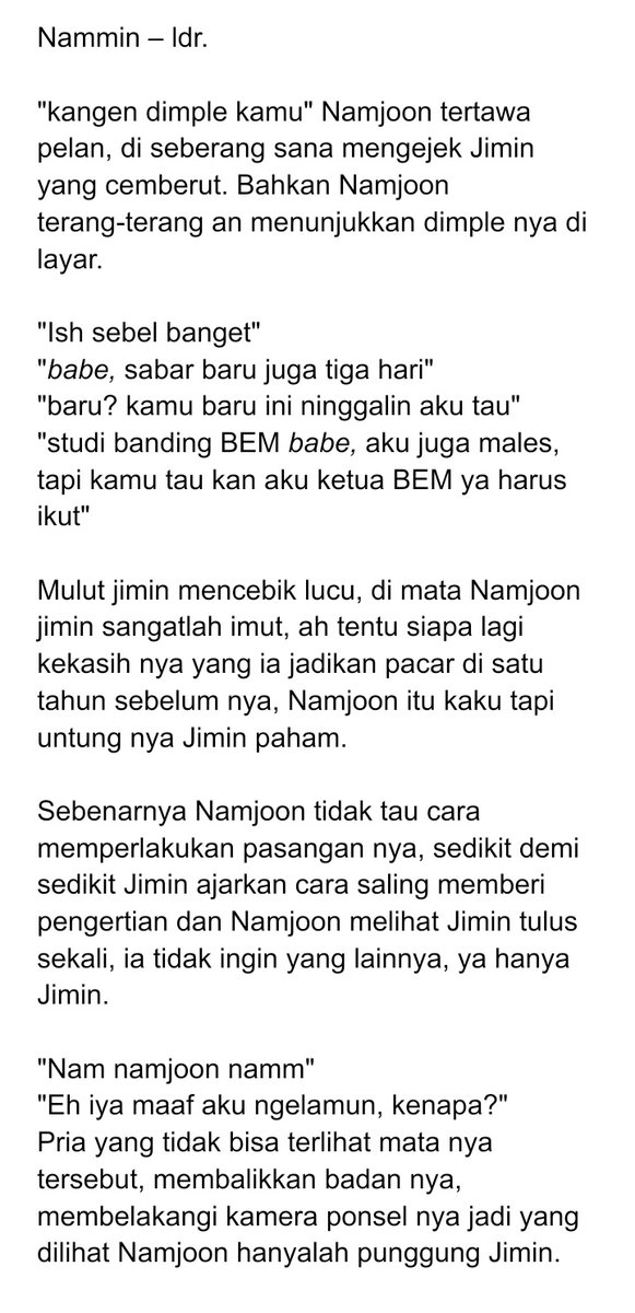 akuuvio's tweet photo. Nammin - ldr 
Vcs, 🔞.

Nammin tuh minimoni kan? https://t.co/W9Aucz7tJY