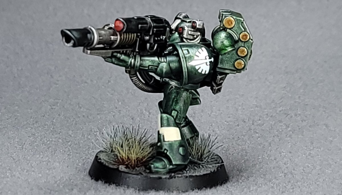 EthanHandwork's tweet photo. Part of a small Dark Angels commission I'm working on. Adapted my Crimson Fists formula to a different chapter. I feel like it worked.
#devastators #darkangels #spacemarines #paintingwarhammer #warhammercommunity #warmongers #warhammer40k #40k #warhammer https://t.co/J4AuWB1TxT