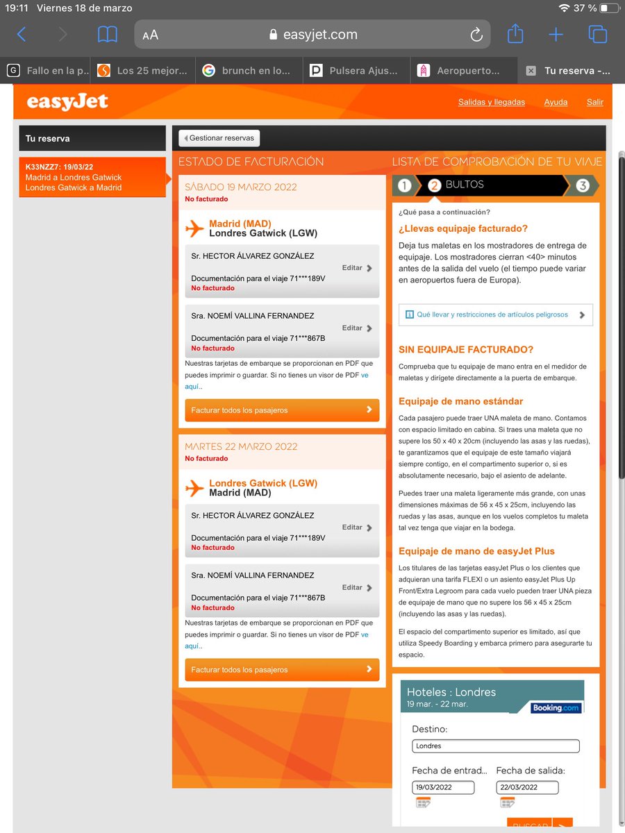 noemi_jdlc's tweet photo. @easyJet cuidado con vuestra información contradictoria porque con las medidas permitidas me han hecho pagar 29€ Ahora, si llevas una macromochila adelante 🤬🤬 https://t.co/JexyOxA4zw
