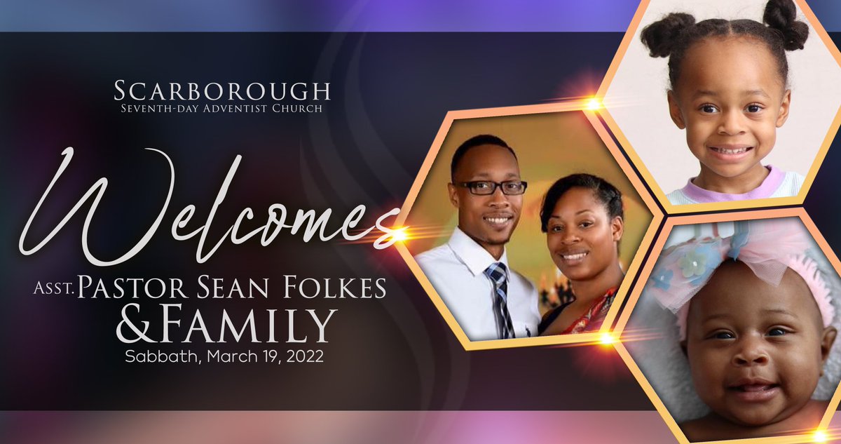Welcome to the Scarbough family Pastor Sean, wife Christine, and daughters, Isabelle and Imani. We pray God's richest blessings on your family and Ministry.

#Scarboroughsdachurch  #Ministry  #family #installation #newministry #adventistontario