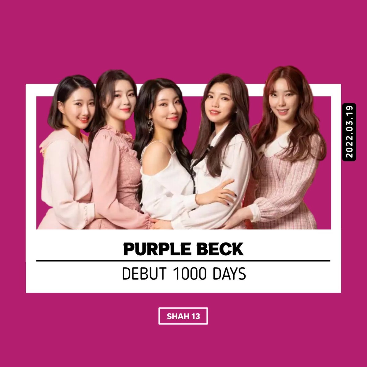 shah_13_'s tweet photo. Happy Debut 1000 Days to PURPLEBECK!!! ❤️
#1000DaysWithPURPLEBECK
#PURPLEBECK #Yeowool #Yerim
#Layeon #Mini #Seyeon
@purplebeck21
@PURPLEBECK1 https://t.co/64r7epVKG5