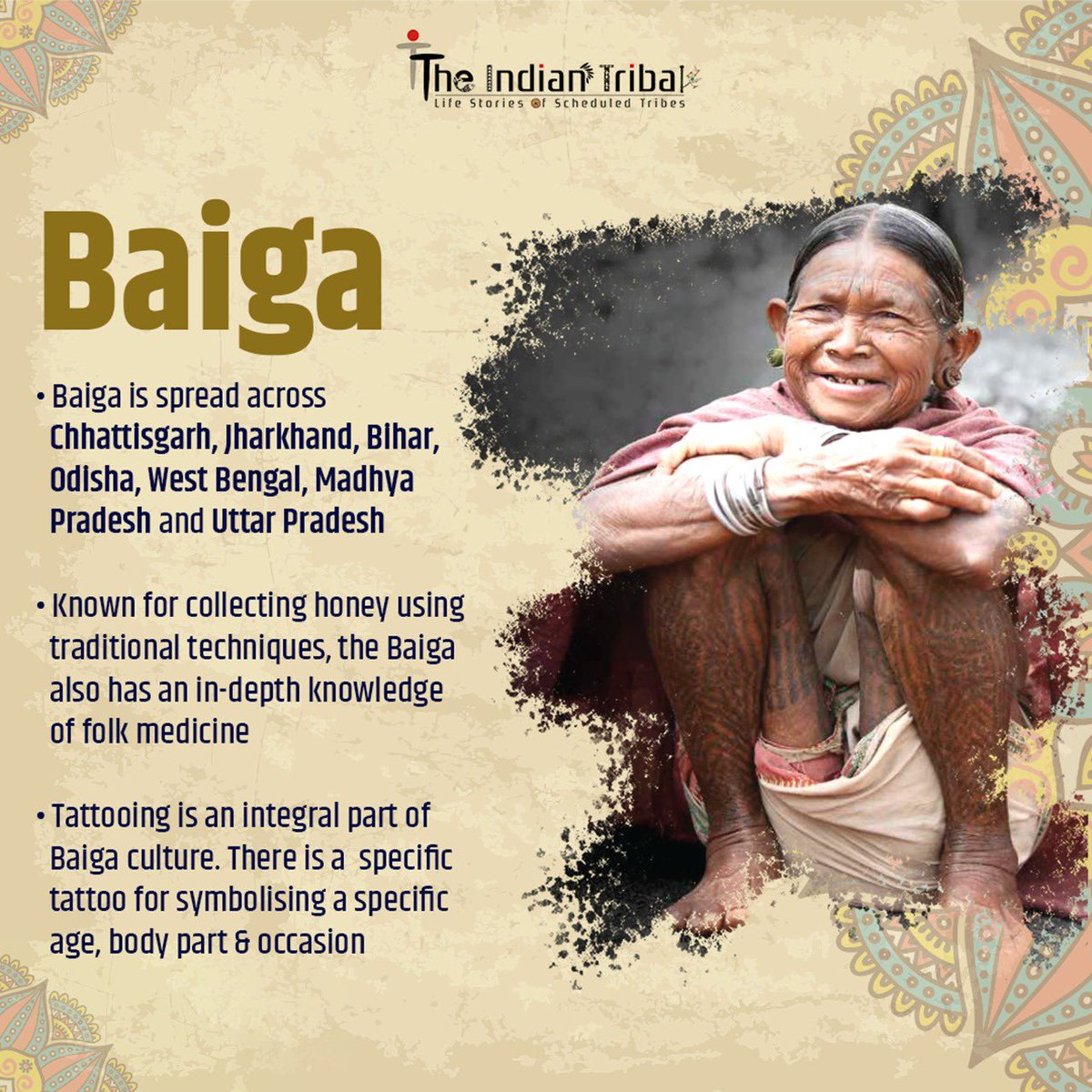 theindntribal's tweet photo. Presenting the Baiga - A Particularly Vulnerable Tribal Group found in India
Visit https://t.co/PFkar40L7W for knowing the unknown, lesser known tribal life
#TribesofIndia #ScheduledTribes #Tribes #IndiaTribes #BaigaTribes https://t.co/DoHKWjnQV8