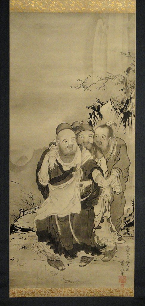 azukimuseum's tweet photo. collection no.41
The Three Laughers of Tiger Ravine, Soga Shohaku
虎渓谷の三笑い
曽我蕭白(1730-1781)
インディアナポリス美術館
室町時代の蘇我寂足を私淑し、筆画に注力した奇想の画���で線を巧みに操るタッチが面白い。
#あづきの空想美術館
#空想美術館
#Azukicollection
#Azukimuseum https://t.co/ViiWpas7pX