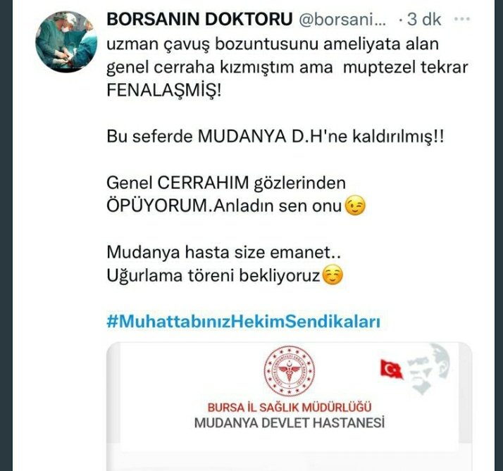 blkpnr's tweet photo. Bu doktor değil
Adam hiç değil!
#TahirTarımerTUTUKLANSIN 
#VatanBizeEmanetCanımızKime https://t.co/gqzGLAuf7I
