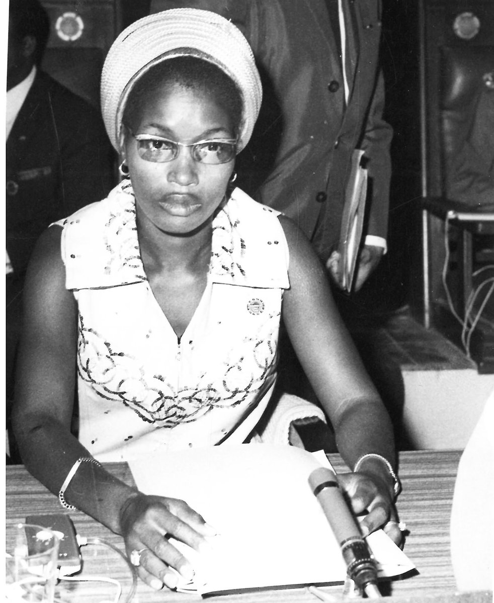 DKAYEMBE's tweet photo. Sophie Lihau-Kanza ( 1940-1999) was a Congolese politician and sociologist ;  first  to receive a secondary education and first to graduate from Harvard university; wife to the president Supreme Court of justice ⁦@AxolileQ⁩ #BreakTheBias #Womenhistorymonth https://t.co/i9sNSIm45q