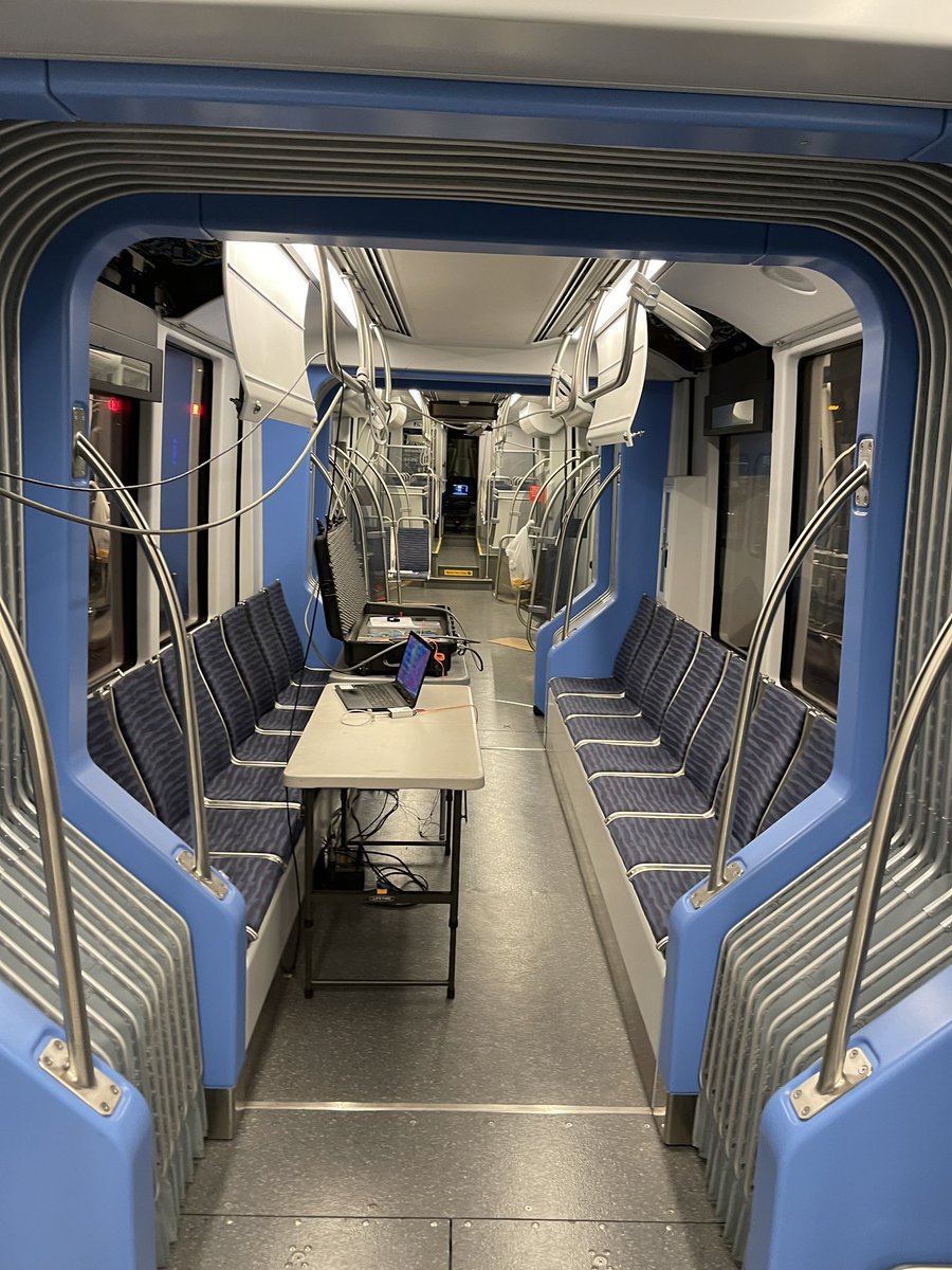 MWalkerofsultan's tweet photo. You know it’s going to an interesting night when the train you’ve been assigned has wires everywhere and equipment on a folding table. “We want you to get up to 55 then stop via emergency braking” Okey Dokey! https://t.co/O7pq9oif1H