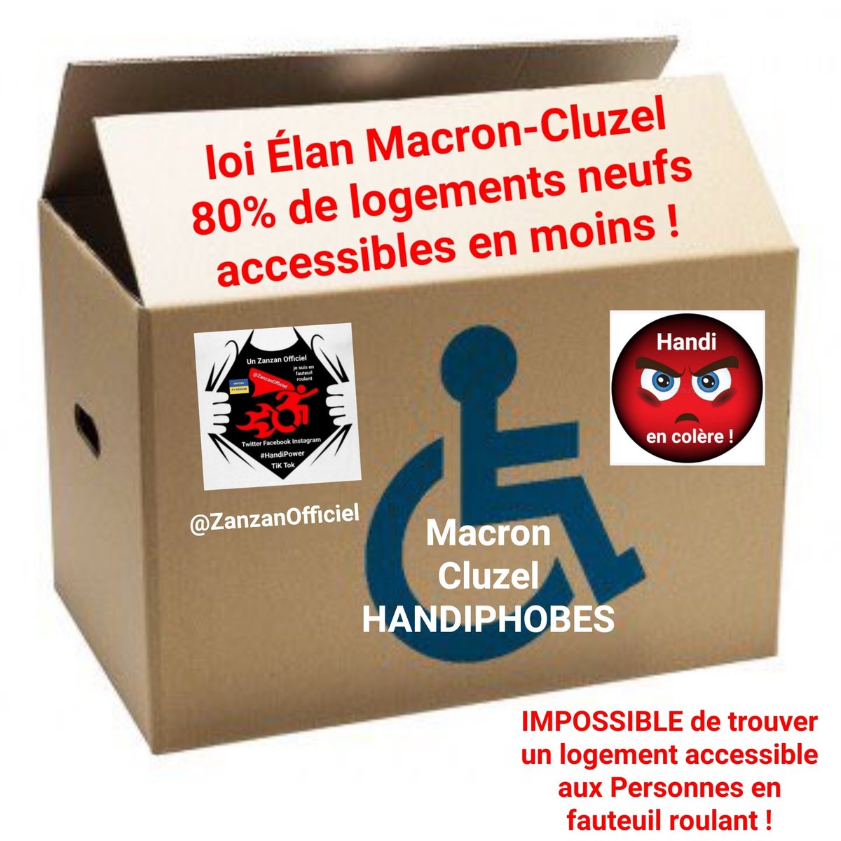 ZanzanOfficiel's tweet photo. Dire que le #Handicap était soit disant la priorité du quinquennat !
Honte à @EmmanuelMacron @s_cluzel #HANDIPHOBES !
@ZanzanOfficiel https://t.co/Wm5WxvMQNl