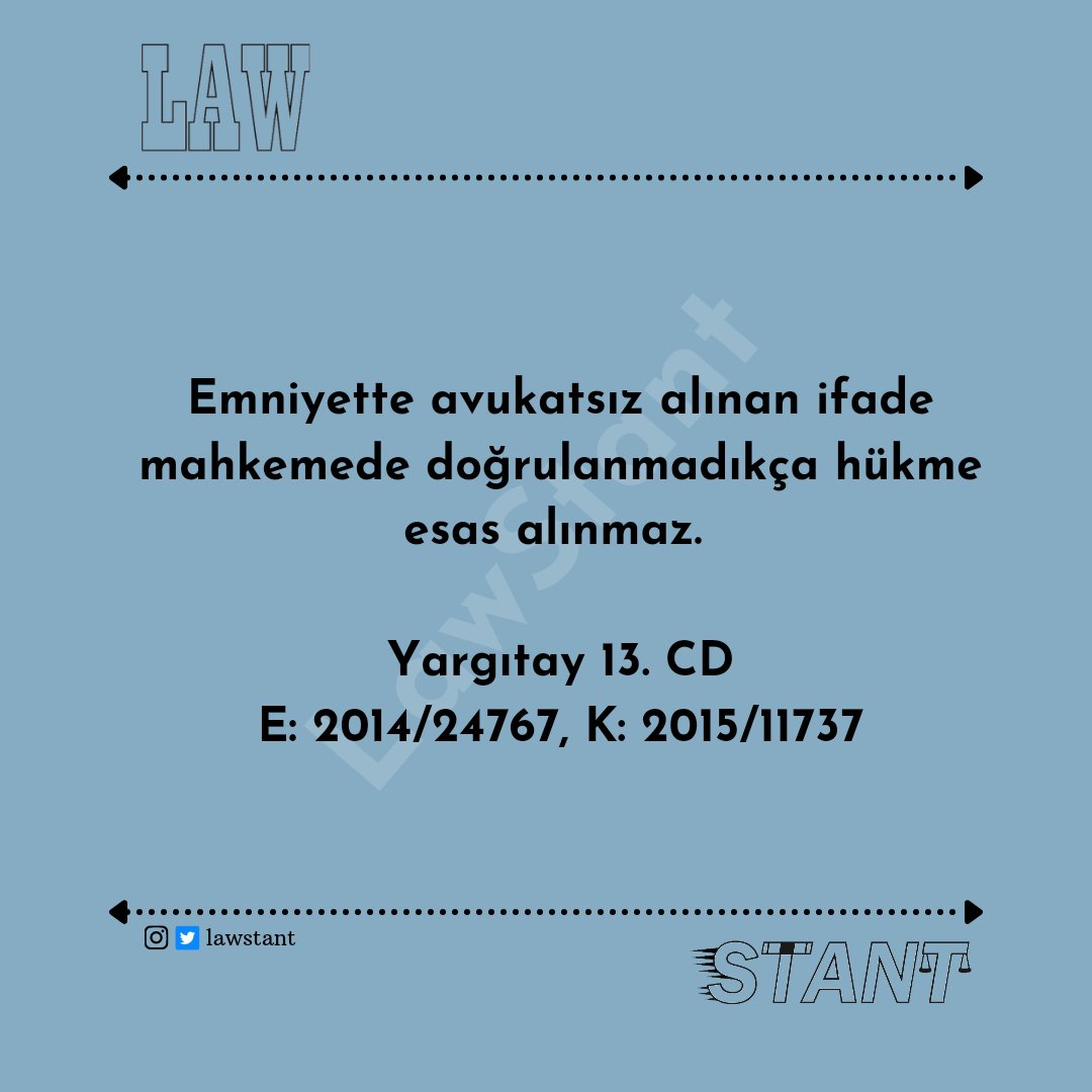 Emniyette avukatsız alınan ifadeye ilişkin Yargıtay kararı 👇