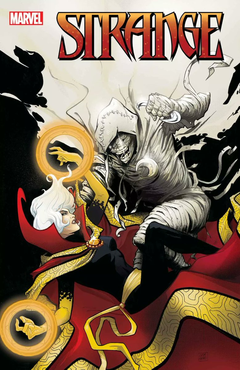 DrStrangeUpdate's tweet photo. Clea faces off against Shadow Knight in the cover for STRANGE #4 by @LeeGarbett! 📖
The book by @jedmackay and @marc_ferreira releases on June 22nd. https://t.co/ihhHVCZjZi