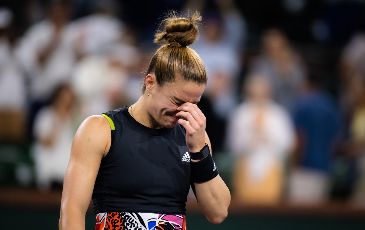 WTA_Comms's tweet photo. Maria Sakkari was 0-4 in WTA 1000 SFs before tonight.

“It might look silly to some people because it might look like I've won the title, but sometimes it's not about winning the tournament. It's just that some moments are very special for every player and today was one of them." https://t.co/HZzerVIuuP