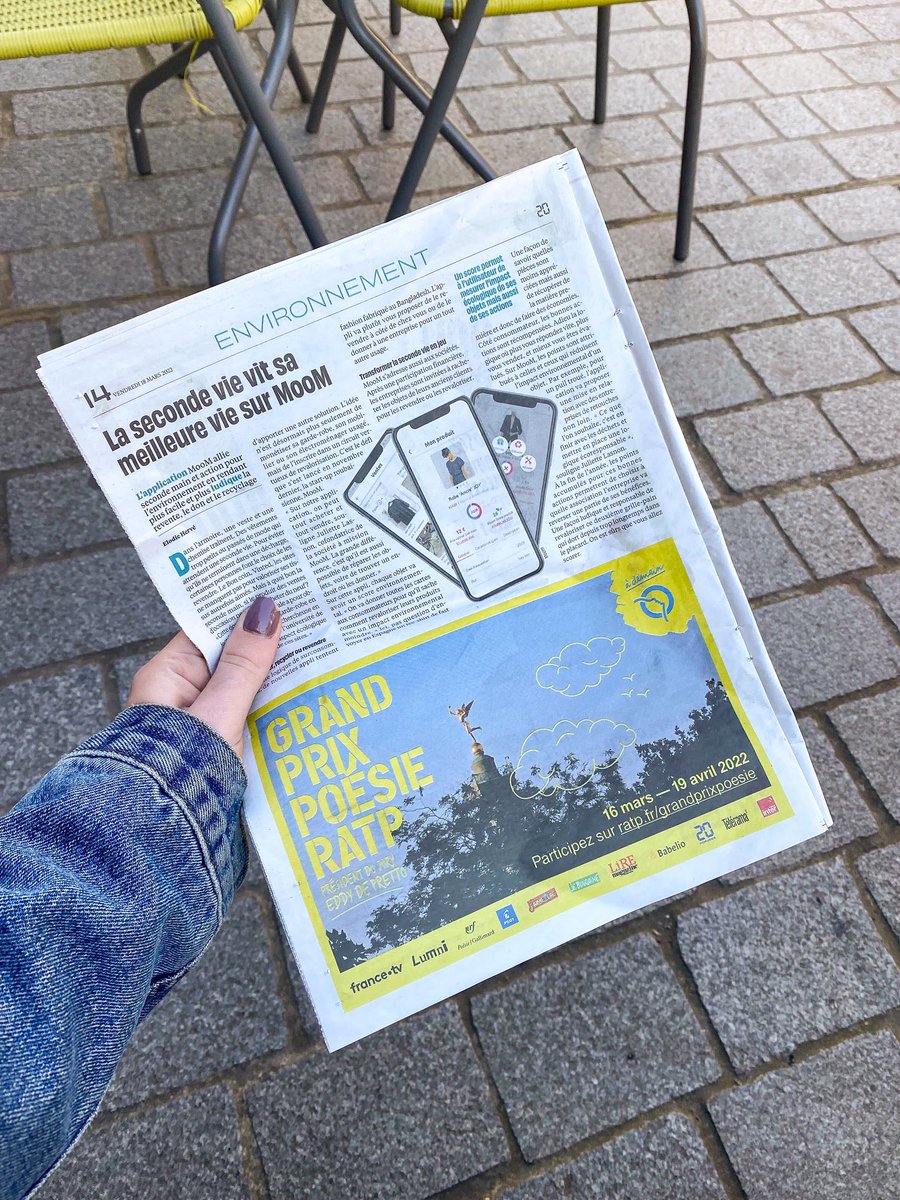 MoomPlanet's tweet image. L’actu #presse de la semaine !🗞

Un grand merci à @20minuteslille pour cette belle parution 🌱

@20Minutes @euratechnologie @hautsdefrance @MEL_Lille 
#environnement #application #economiecirculaire #digital