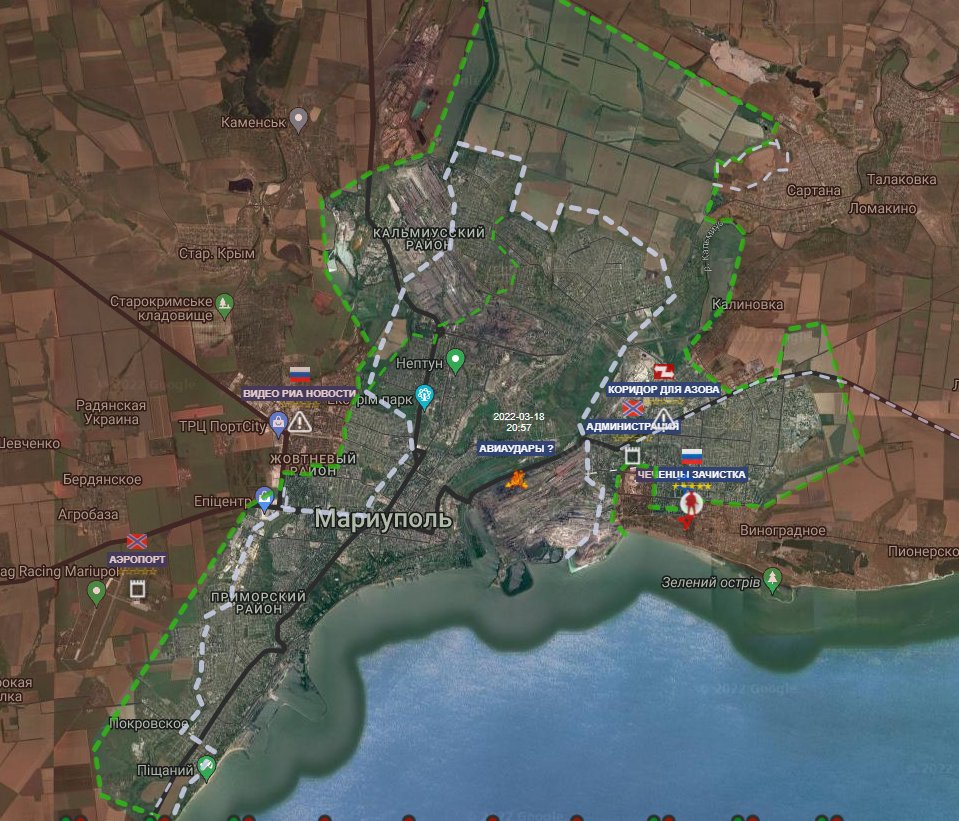Vasilich on Twitter: "Мариуполь,карта 19.03.2022 https://t.co ...