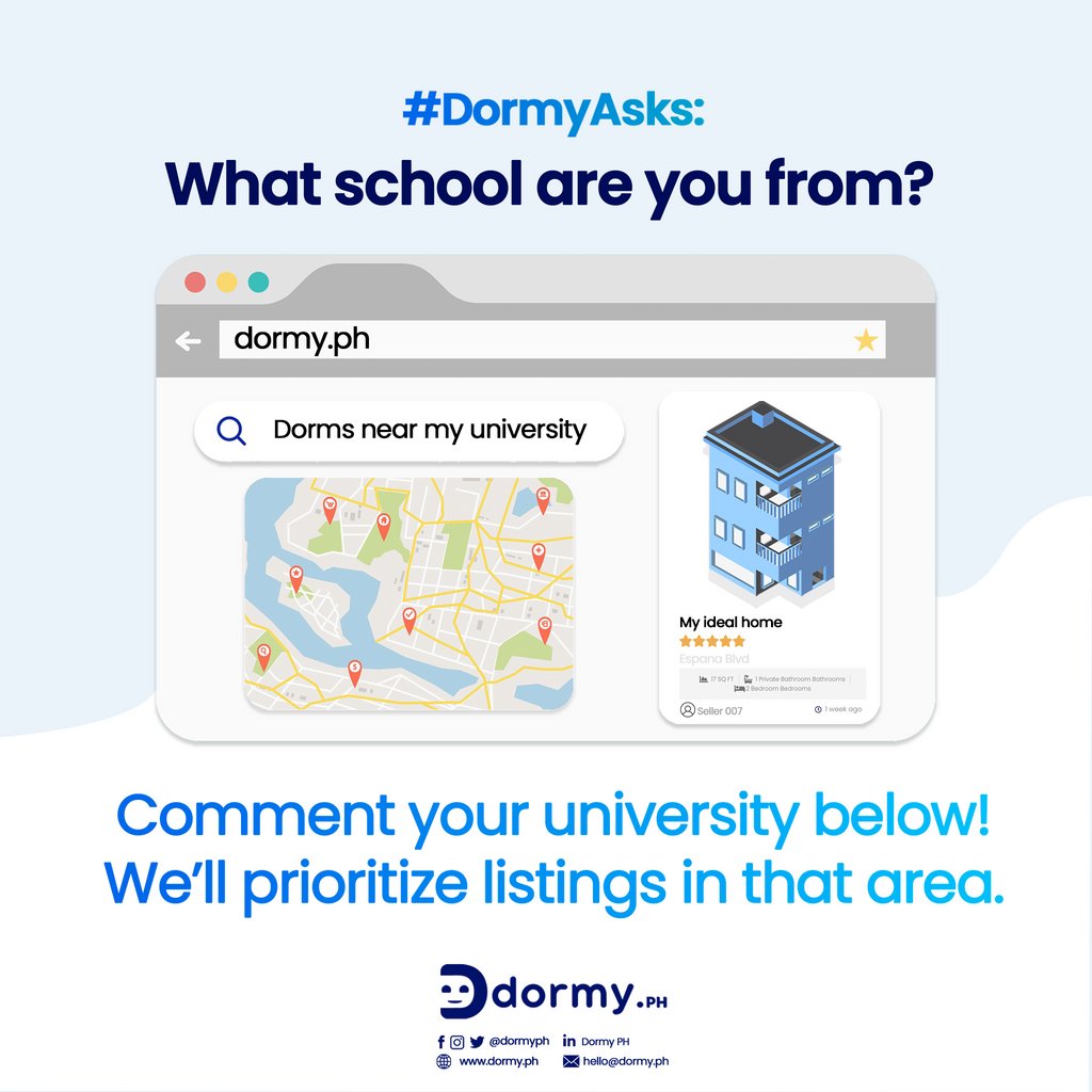 dormyph's tweet photo. Looking for student accommodations near your school? We've got you! Comment the name of your school below.

#dormyph https://t.co/KrzCBs0dF6