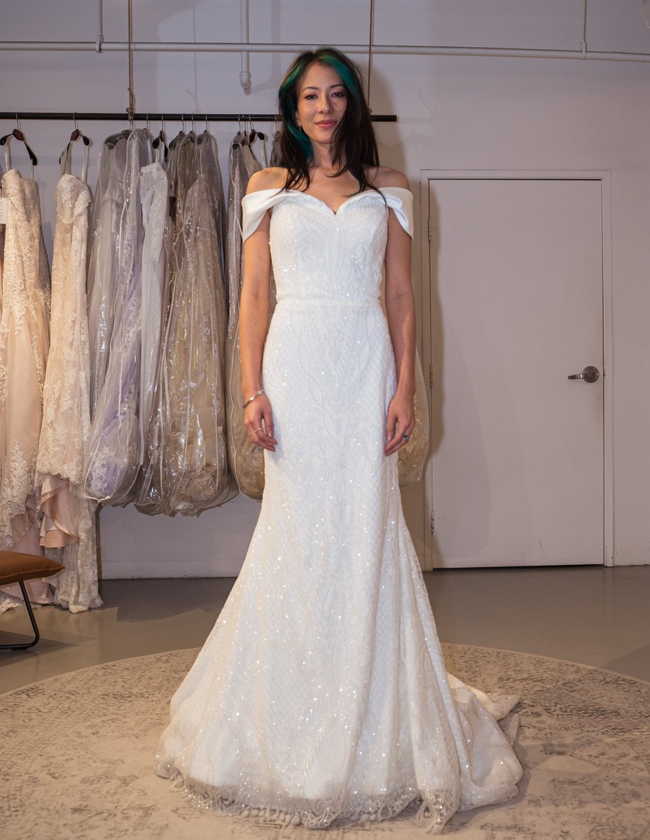 Stealing hearts in style #Cassidy from #ClassicCollection! 😍😍😍 With or without the detachable overskirt? Which look do you love more? Tap the link to shop it. bit.ly/3uaI0aj #cocomelody #TrueBeautyEmpowered #weddingdressshopping