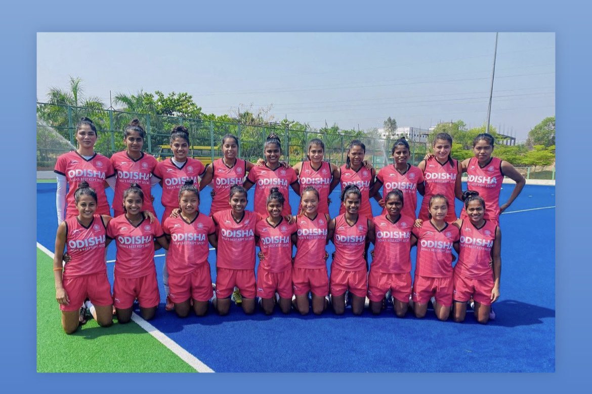 Junior World Cup team 🎉🎊🤟✌️💪💪
#bharatkisherniya 🐯🐯