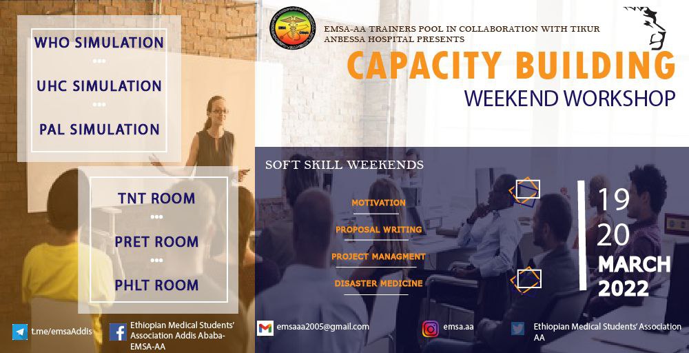 emsa_aa's tweet photo. Congratulations to our esteemed Capacity Building Weekend Workshop shortlisted participants!!!!🎉🎊 🥳 

We are delighted to inform you of your acceptance to the Capacity building Weekend Workshop organized by the  Ethiopian Medical Students Association-Addis Ababa University https://t.co/8SkNpyTLin