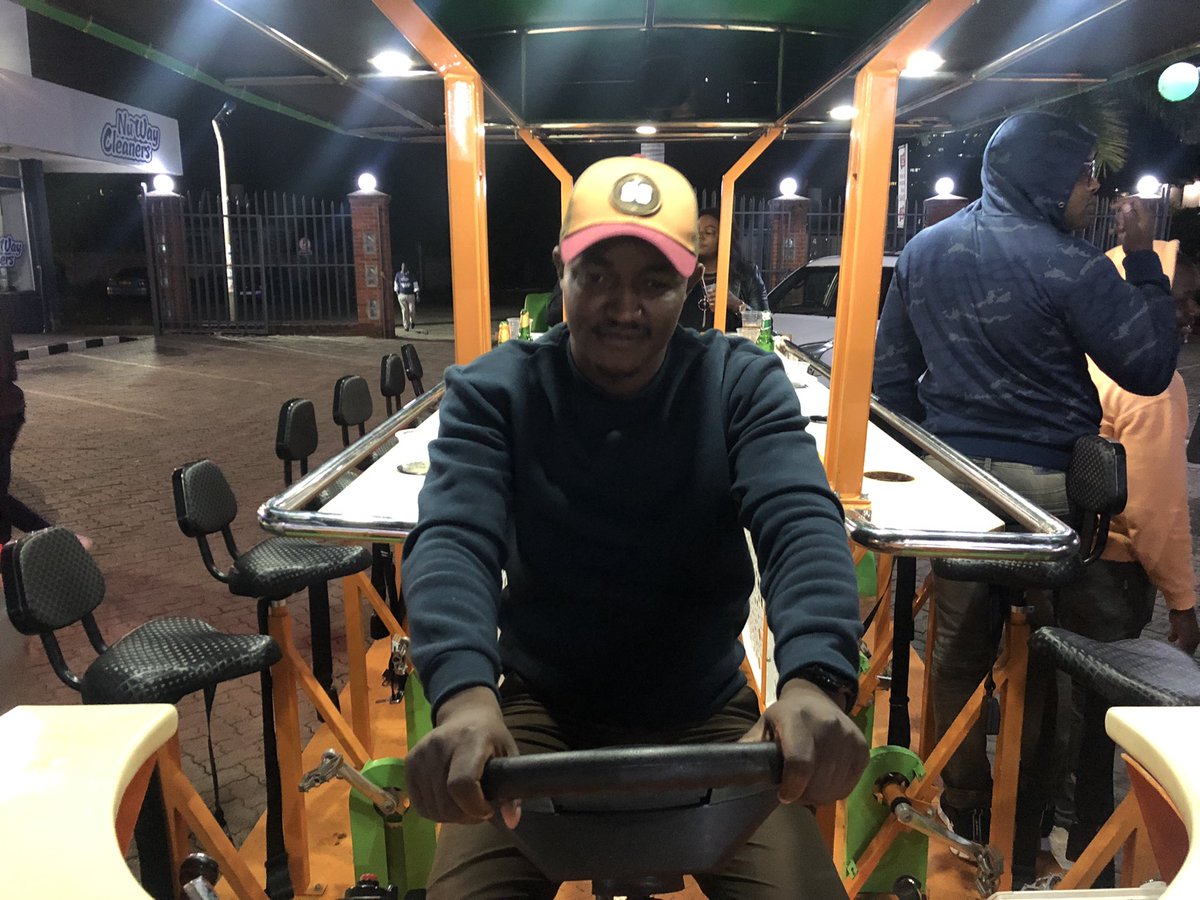 1/2 Last night I attended the launch of a party bike by <a href="/ZtaUpdates/">Zimbabwe Tourism Authority</a> which is a great initiative for beer drinkers or party people who want to have a different vibe than being in a bar! The PARTY BIKE has a capacity of 16 people and can travel in&amp; around the city. Good for tourism