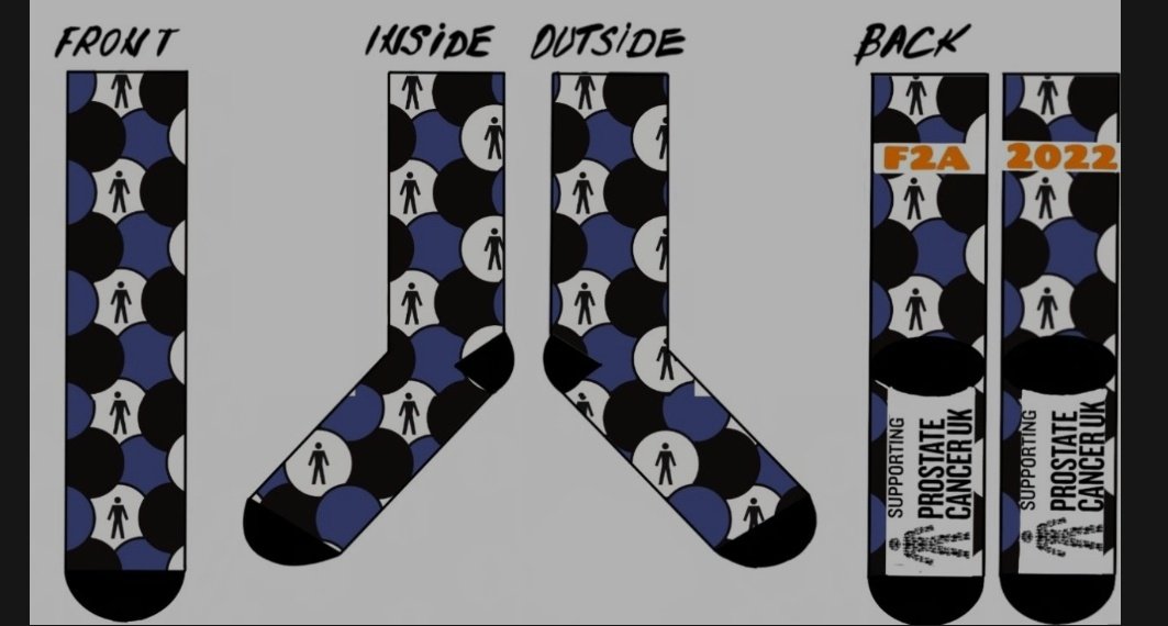 I am raising money for <a href="/ProstateUK/">Prostate Cancer UK</a> this year selling these cycling socks for our Football to Amsterdam ride. If you would like a pair please do get in touch <a href="/UKCycleChat/">UKCycleChat™</a>