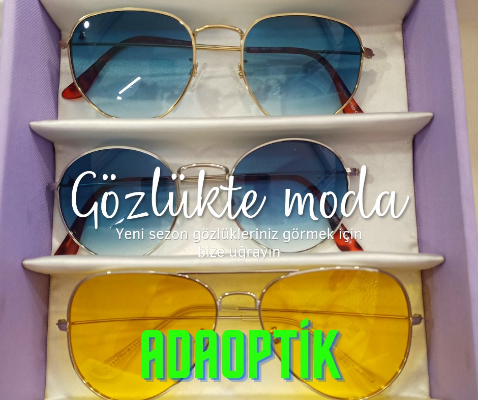 optikveoptik's tweet photo. Yeni modeller, uygun fiyatlar için bize uğrayın #adaoptik #güneşgözlüğü #yenisezon #kampanya #zenginçeşit https://t.co/l7baEkTejH