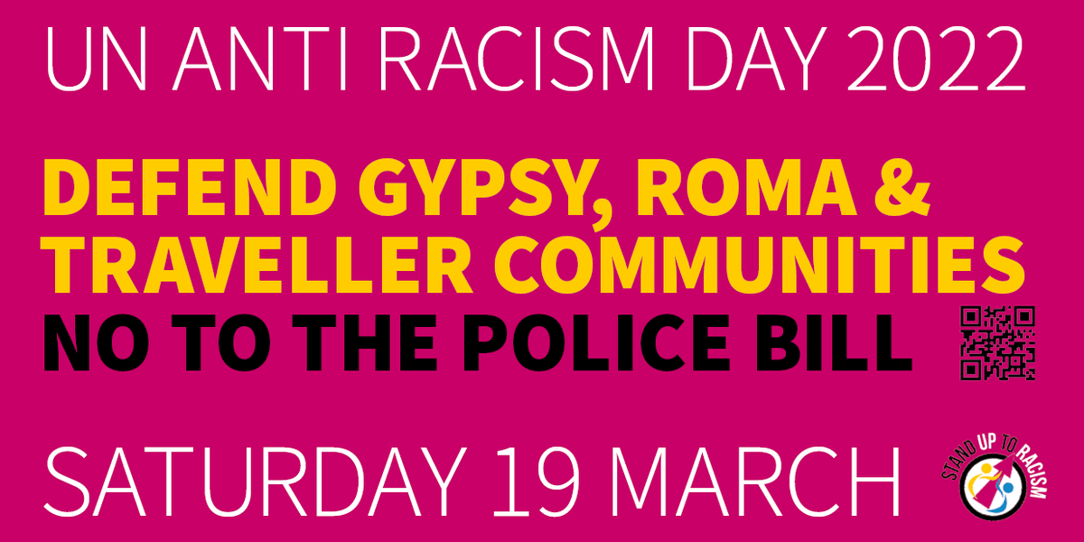 bowers_jake's tweet photo. It's UN Anti-racism today, get yourselves down to the BBC in London where Drive2Survive Gypsies, Travellers and their horses will be leading a march of thousands against all forms of racism. @AntiRacismDay @Drive2Survive3 @SherrieRomany @GypsyTravellers @TravellersTimes https://t.co/dP0MLao9iq