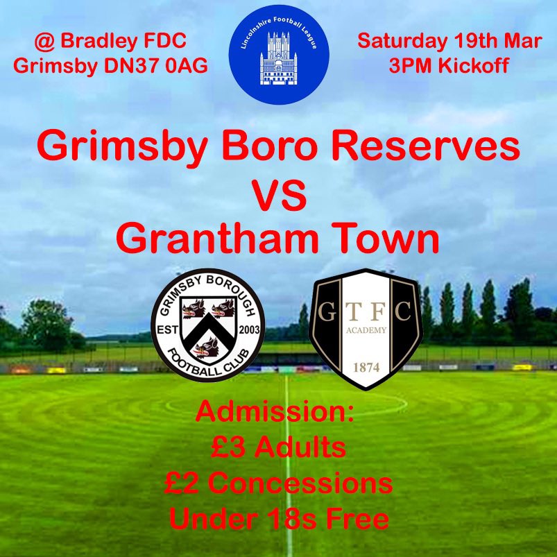 Grimsby_BoroRes's tweet photo. ๐ดโฝ๏ธ๐ดItโs Game Day๐ดโฝ๏ธ๐ด
Looking great weather for today as we welcome @GranthamAcademy to @Bradley_FDC. Bar/cafe will be open for refreshments so why not pop down for a footy fix as @Grimsby_Borough are away at Mansfield.
#Supporthefuture https://t.co/7FoJMJdYHJ