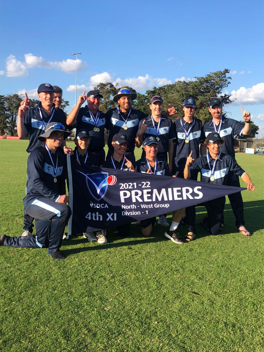 KewCricketClub's tweet photo. 4th XI Div 1 North West premiers
@SubbiesCricket https://t.co/QUYyjie7MJ
