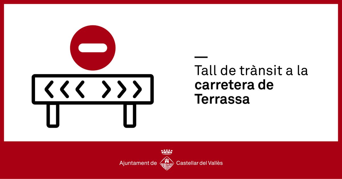⚠️ Avís de trànsit: carretera C-1415a tallada al trànsit en els dos sentits de la marxa a l'alçada del punt quilomètric núm. 20, al terme de #Terrassa, per col·lisió frontral entre dos vehicles. 

🚔 <a href="/plcastellar/">Policia Castellar V.</a> i Mossos d'Esquadra s'han desplaçat fins al lloc de l'accident