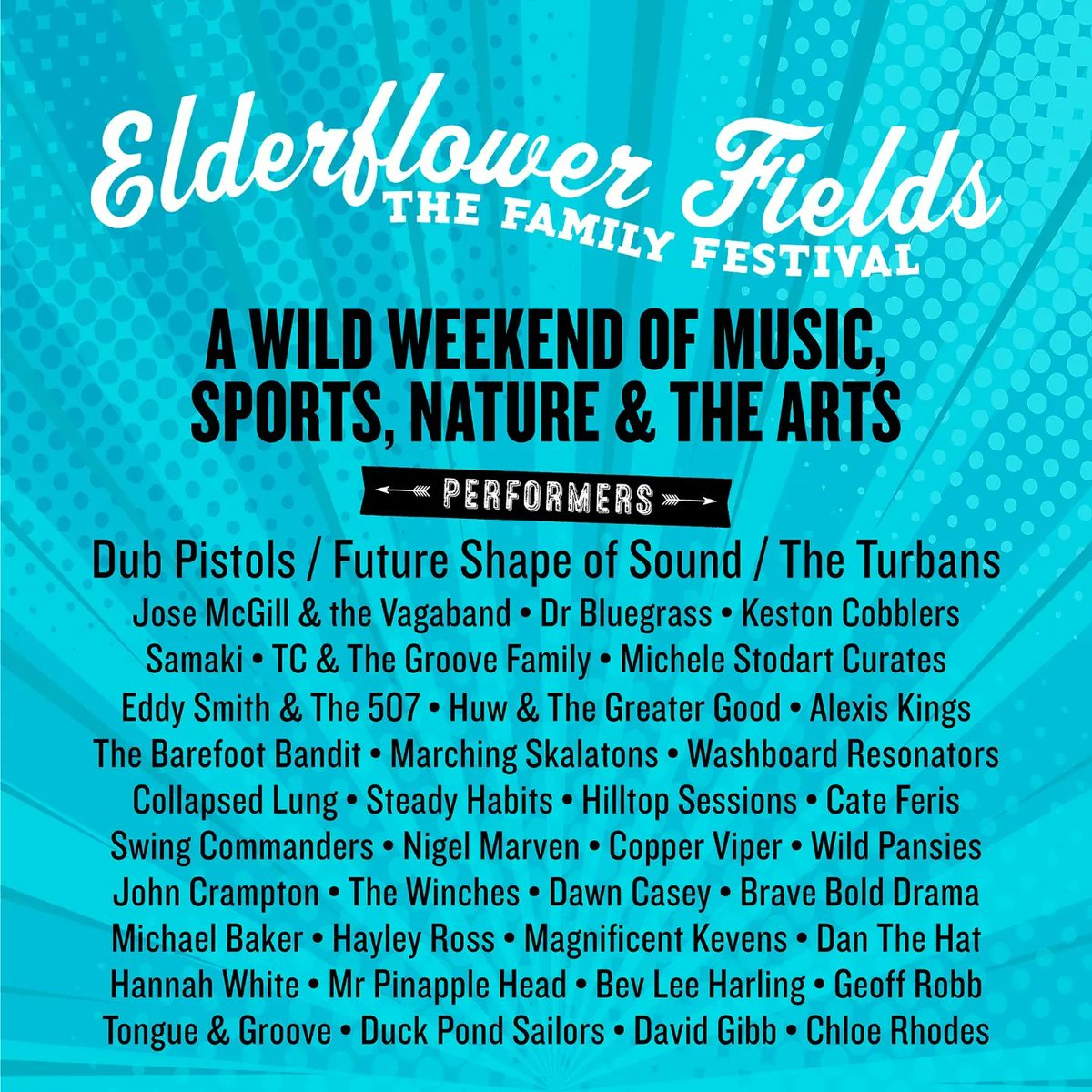Elderflower Fields '22 line-up is out!
27-30th May -  Sussex 
🌳 
Last chance tickets to our wild family adventure 👇
south.elderflowerfields.co.uk