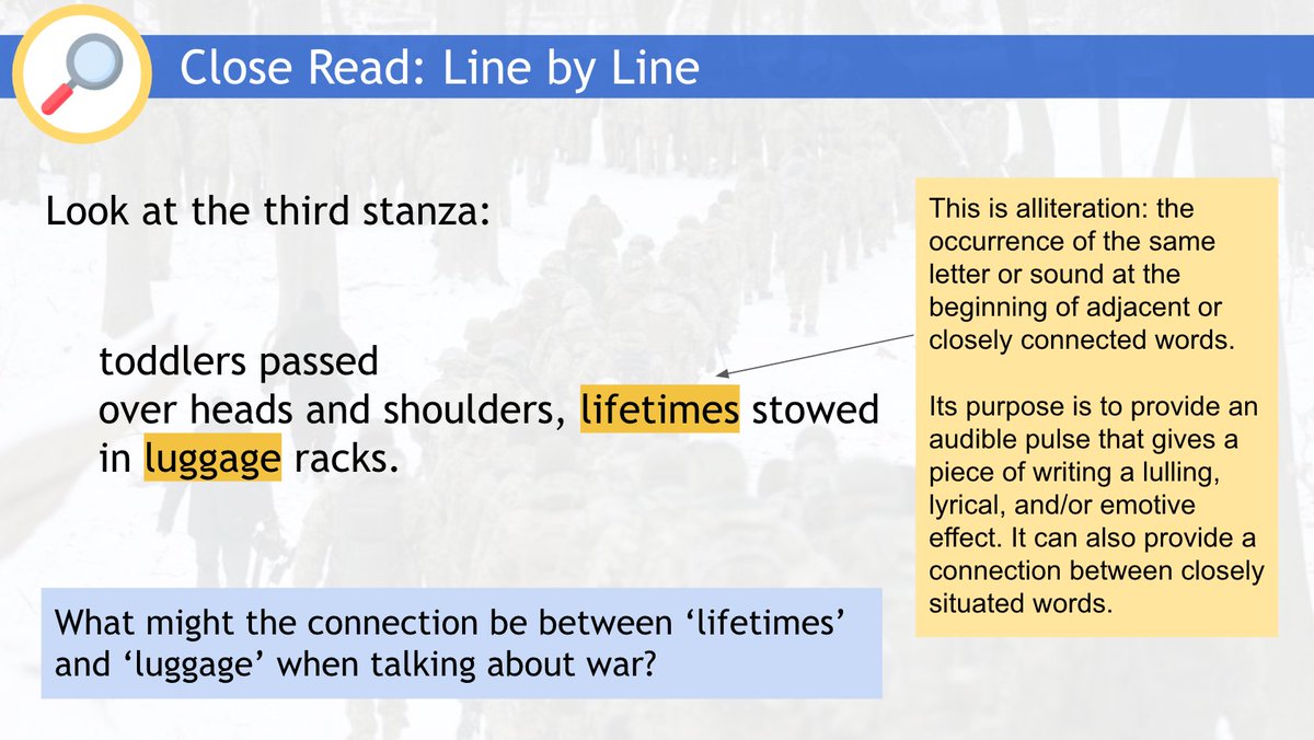 For #WorldPoetryDay next week,I've made a lesson on 'Resistance' by #simonarmitage #poetlaureate,using @TeachLikeAChamp and @WritingRevo strategies.Feel free to adapt and edit - this is just one interpretation! @EnglishWales @Team_English1 @CSC_langlitcomm docs.google.com/presentation/d…