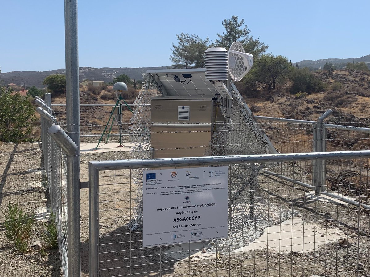cyclops_cy's tweet photo. Our new Permanent GPS/GNSS Reference Station in Asgata, Cyprus. 

#gnss #GPS #cors #glonass #Galileo #BeiDou #naturalhazards #geodesy #cyprus #cyclopscy  @CelestiaGeo @CyUniTech @ERATOSTHENESCoE @ResearchCy @DLR_en 

Many thanks to @JGC_SA 
Read More 👇
https://t.co/qT2GdoQxTN https://t.co/mv9OJp6xIC