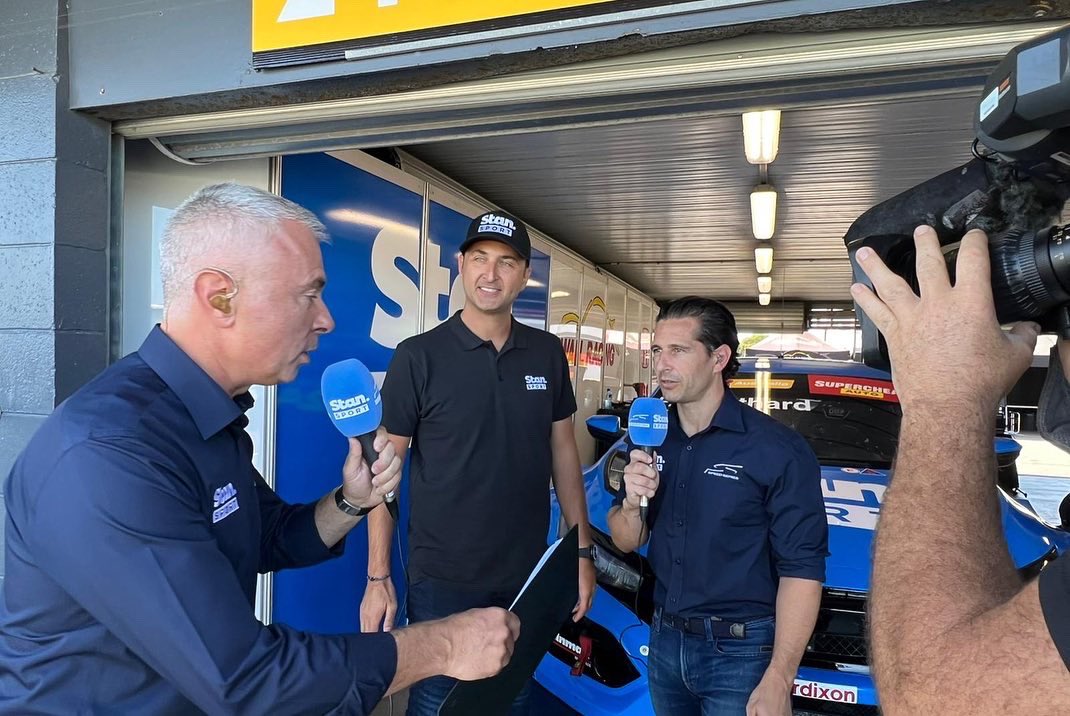 Started the day strong qualifying 2nd &amp; although we got ourselves into the lead of the race, we were taken out a couple of laps later. Off the track, it has been loads of fun being part of the <a href="/StanSportAU/">Stan Sport</a> broadcast team &amp; nice to have <a href="/Thrusta1/">Greg Rust</a> back on the mainland 😜