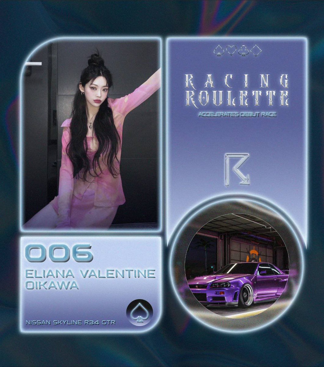ELIANASARCHIVES's tweet photo. ㅤㅤㅤ
The Deck of Racers is ready
to accelerate and play
‘Racing Roulette’ at 6:00pm
SPADE 006
#DeckofRacers
#AccelerateForward
ㅤㅤㅤ https://t.co/zcxsq9Dppt