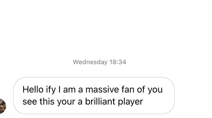 ifyofficials's tweet photo. Received countless messages like this from these young men since joining the club🧏🏾I do not class them as fans but friends, &amp; I don't post this to boast but to say these uplifting messages mean alot to us footballers regardless of the level &amp; I'm blessed by them @OssettUnited 🤝 https://t.co/FhX8Anf5sU