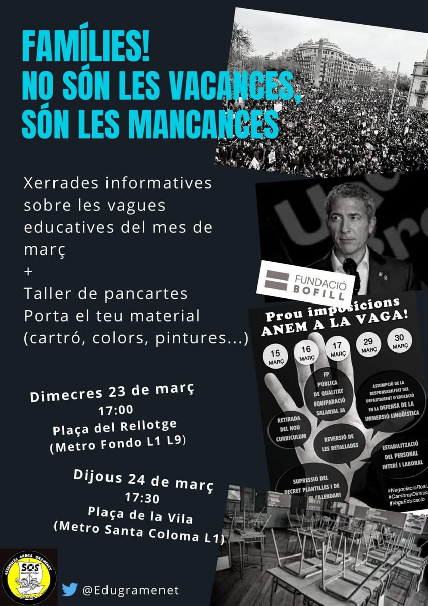 Ei!!! Que aquesta setmana ens tornem a veure... 👀👀👀
#santacoloma #gramenet #educació #cambraydimissio 
<a href="/Educacio_Stc/">Educació Santa Coloma</a> <a href="/favgram1/">Favgram</a> <a href="/SantaColomaedu/">Santa Coloma educa</a> <a href="/DiariEducacio/">Diari de l'Educació</a> <a href="/assembleagroga/">Assemblea Groga</a> <a href="/StaColomaConviu/">Santa Coloma Conviu</a> <a href="/AmpaSafaGrama/">Ampa Safa Gramenet</a> <a href="/AmpaLesPalmeres/">AmpaLesPalmeres</a> <a href="/AmpaSalvat/">ampa salvat papasseit</a> 👇👇👇