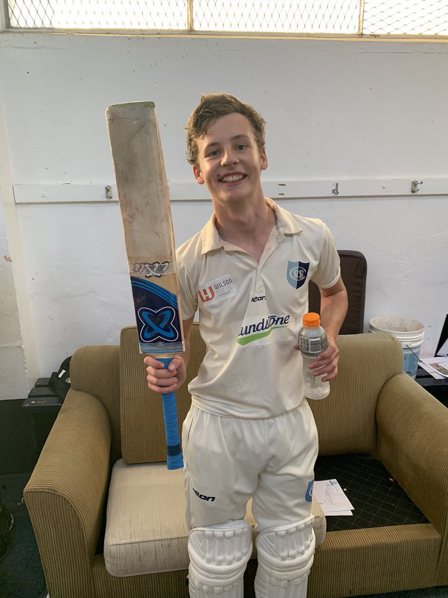 Opening the batting, never made a senior hundred before, the score is 2-10, and you finish the day on 172 not out.

Take a bow Tom Willoughby #SharksToSharks