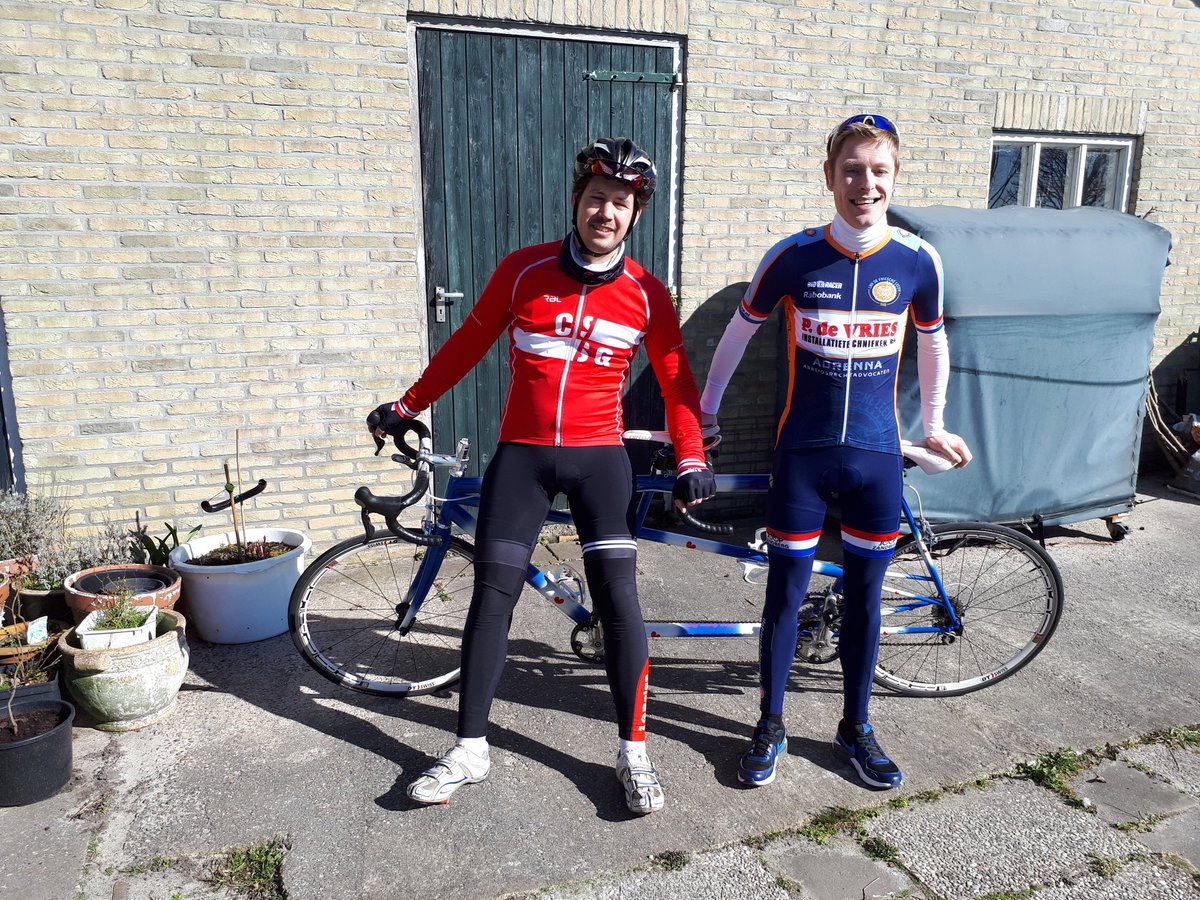 In training met Fabian als voorbereiding op de wedstrijd in Ureterp op 18 april.