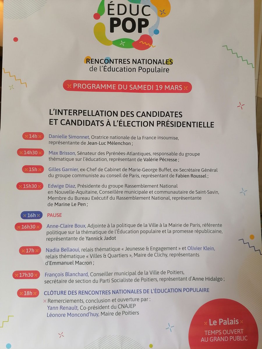 sep_unsa's tweet photo. #Presidentielle2022 #RencontresEducPop #QuestionReponse aux candidats
Vous voulez savoir qui sera le/la prochaine ministre en charge de l'éducation Populaire ?
Voici la liste de ceux en pôle position dans chacun de leur parti...
#EducPop #RNEP #EducationPopulaire cc @RN_EducPop https://t.co/rOrktW2y5l