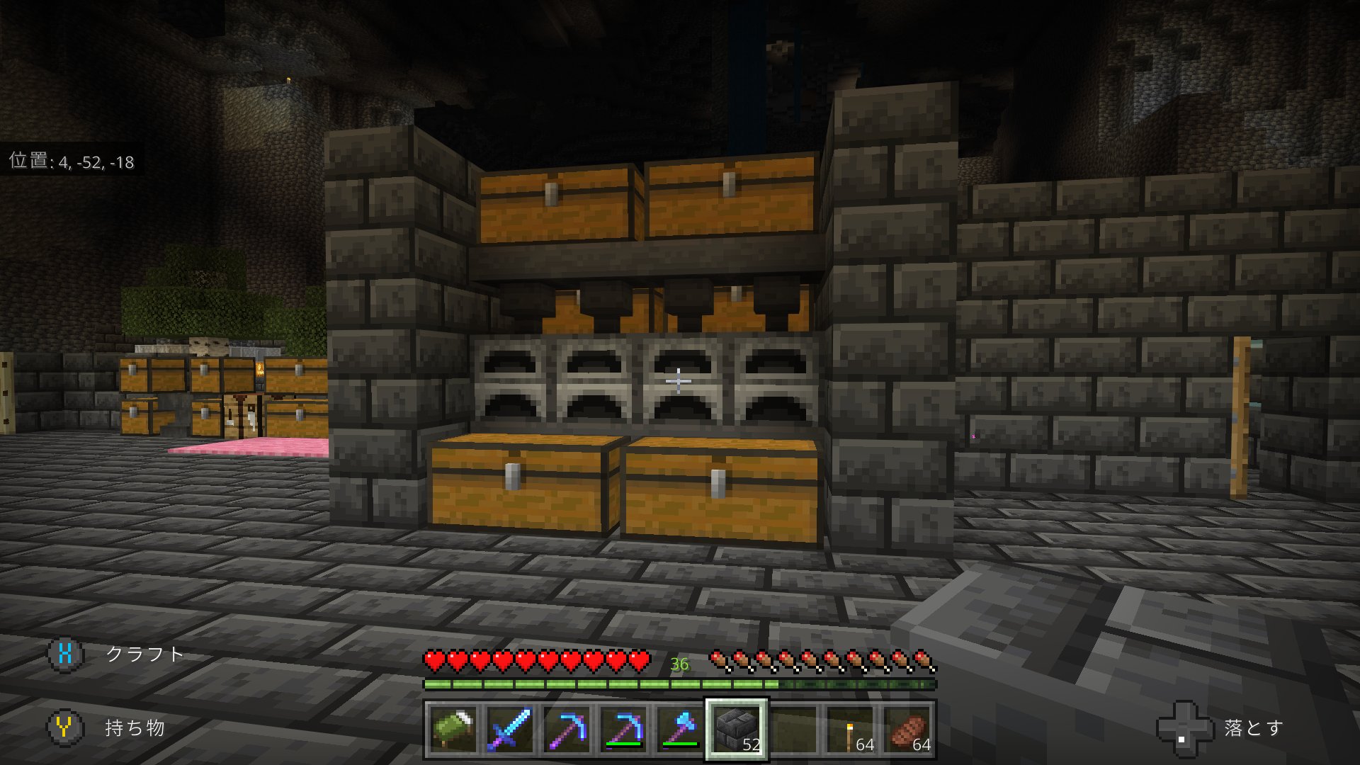 Gulingo Minecraft マインクラフト 自動かまどを移動のため壊したら かまどから経験値が レベル９から３６へ ずっと砂を焼いていたけど 経験値はかまどに溜まっているのね と言うことは経験値バンク 積み立て経験値 として 置いておいて 必要
