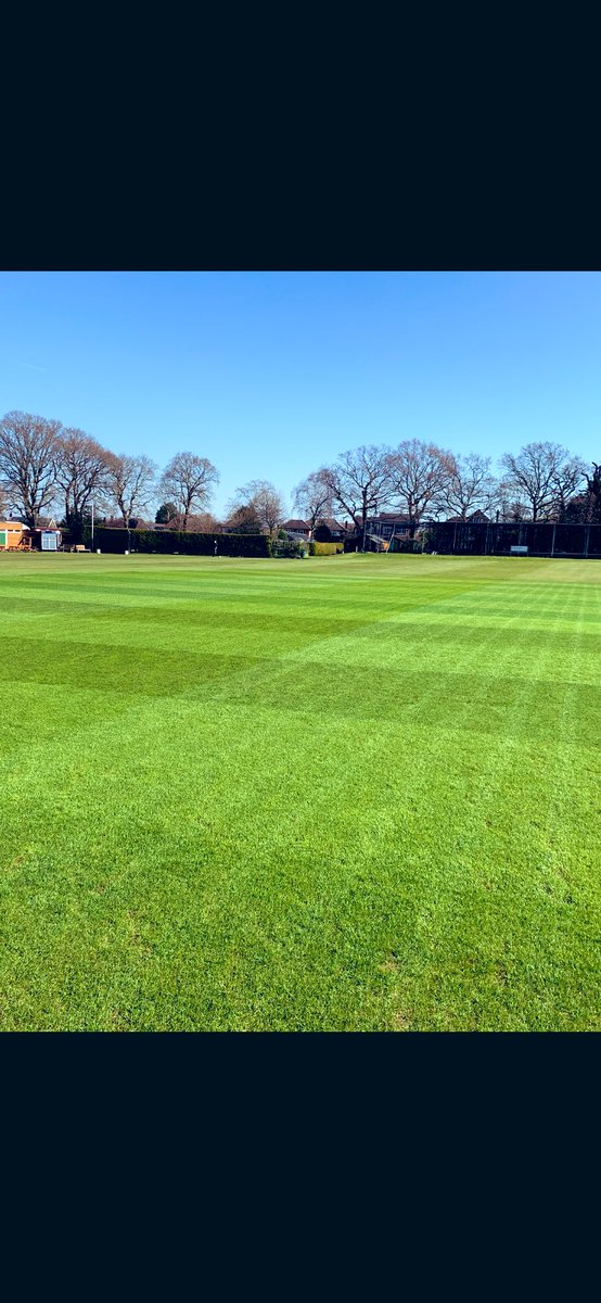 Busy week at <a href="/AshteadCC/">Ashtead Cricket Club</a>, Verti drain outfield and worm spray with the refurb sprayer, the square has come on massively,  sorrel roll &amp; R9 seed &amp; some pre seed fert from <a href="/rigbytaylor/">Rigby Taylor</a> (pics are 3 weeks apart ) hard work is paying off. <a href="/JMWTurfcare/">JMW Turfcare</a> <a href="/TaylerYoung25/">Tayler  Young</a> <a href="/Corin_Beeney/">Corin Beeney</a> #UTH