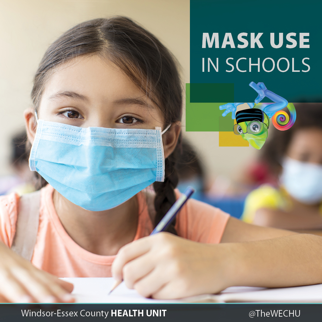 After March Break, students are no longer required to wear masks at school, BUT masks are still necessary:
✈️ For 14 days after returning from travel outside of Canada
 😷For 10 days after exposure to a household member who has COVID-19 symptoms or tested positive