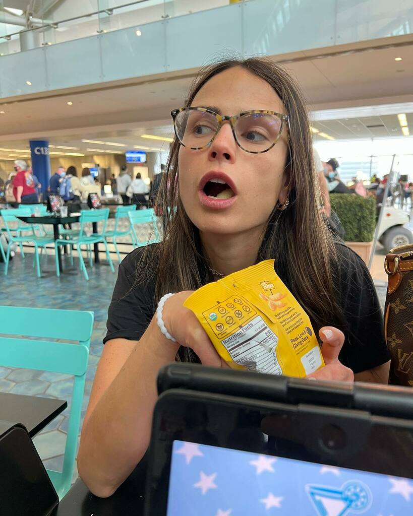 JordanaBrewster's tweet photo. Pro tip: packaged food only, never trust airport iPad menus @gmmorfit https://t.co/QbvOUzMam7 https://t.co/YZfWvevwXp
