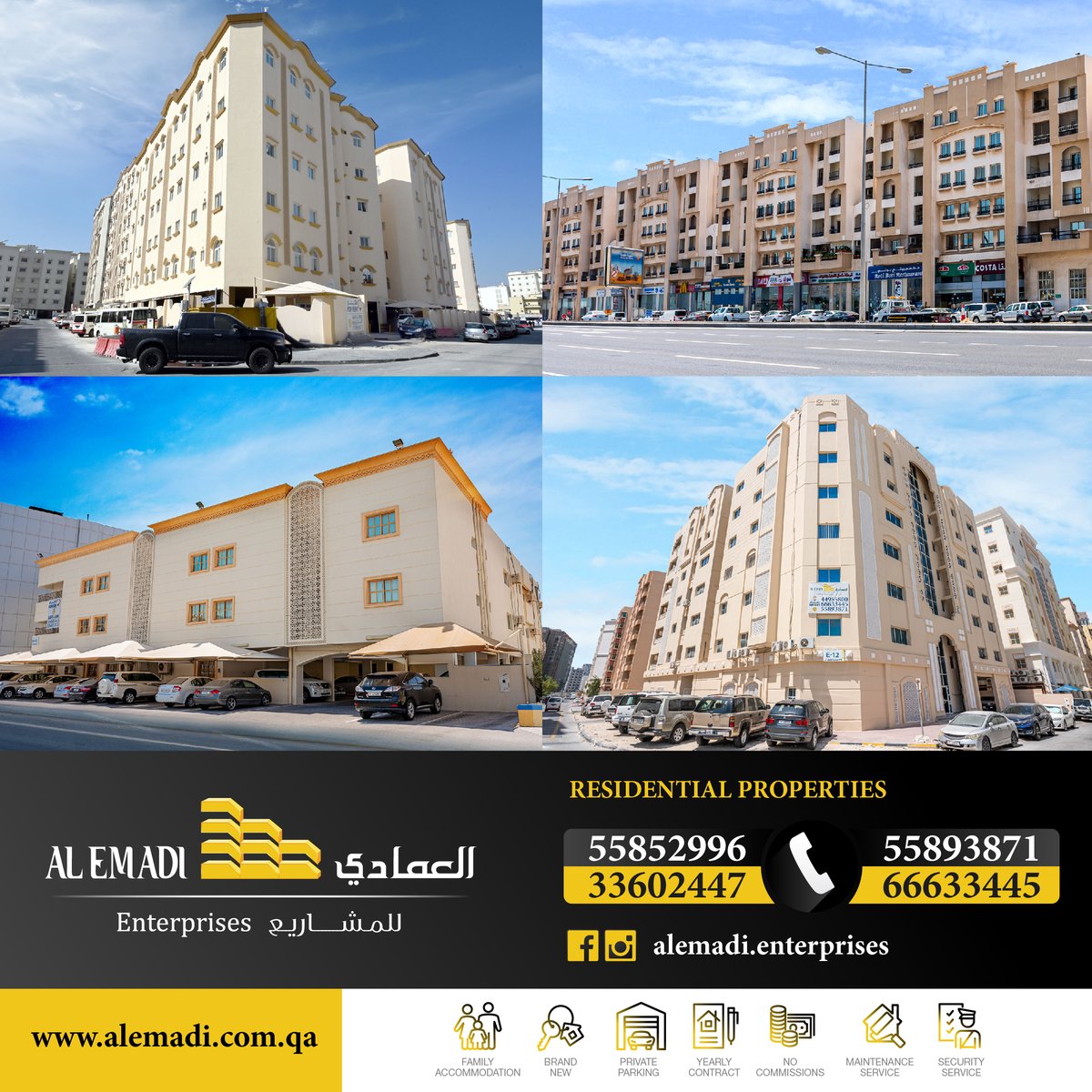 Alemadi_com_qa's tweet photo. We have Apartments and Villas for rent in the heart of Doha,⠀
Fully furnished or Unfurnished.⠀
No commission fees,24 hours security guard, and maintenance services.⠀

Call Us Now 
44955800⠀
33602447⠀⠀⠀
55893871⠀⠀⠀
66633445⠀⠀⠀
55852996 https://t.co/dJ6mLRqHeo