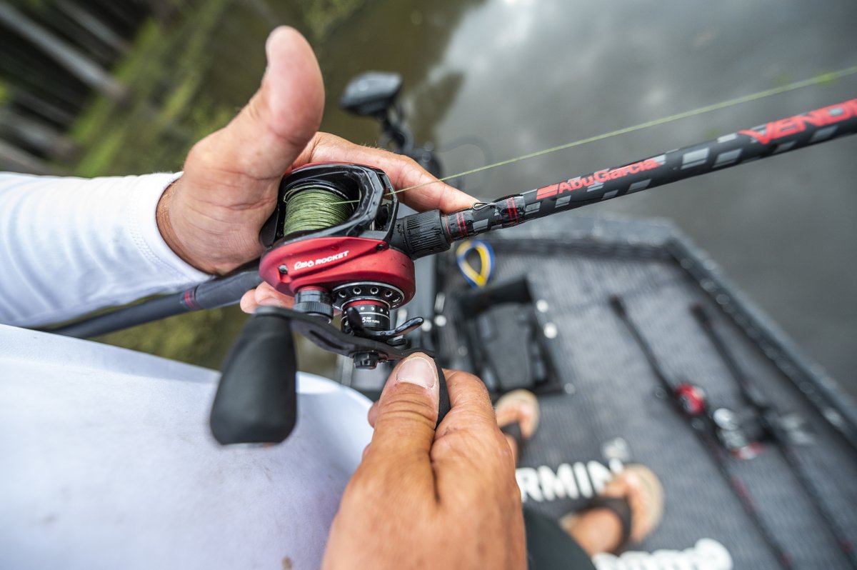 Abu_Garcia's tweet photo. At a 10.1:1 gear ratio, the Revo Rocket is built for flipping and pitching all day long. Make more presentations than everyone else on the water with this reel in your hand 🚀
#AbuGarcia #Fishing #BassFishing #RevoRocket https://t.co/PN1RdMWsX5