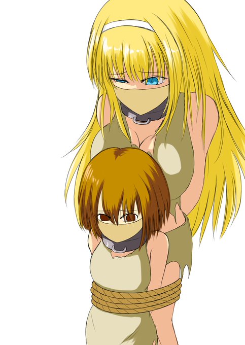 色塗りの途中ですが、二人を縛って同時に責めるシーンとかも考えてます。 