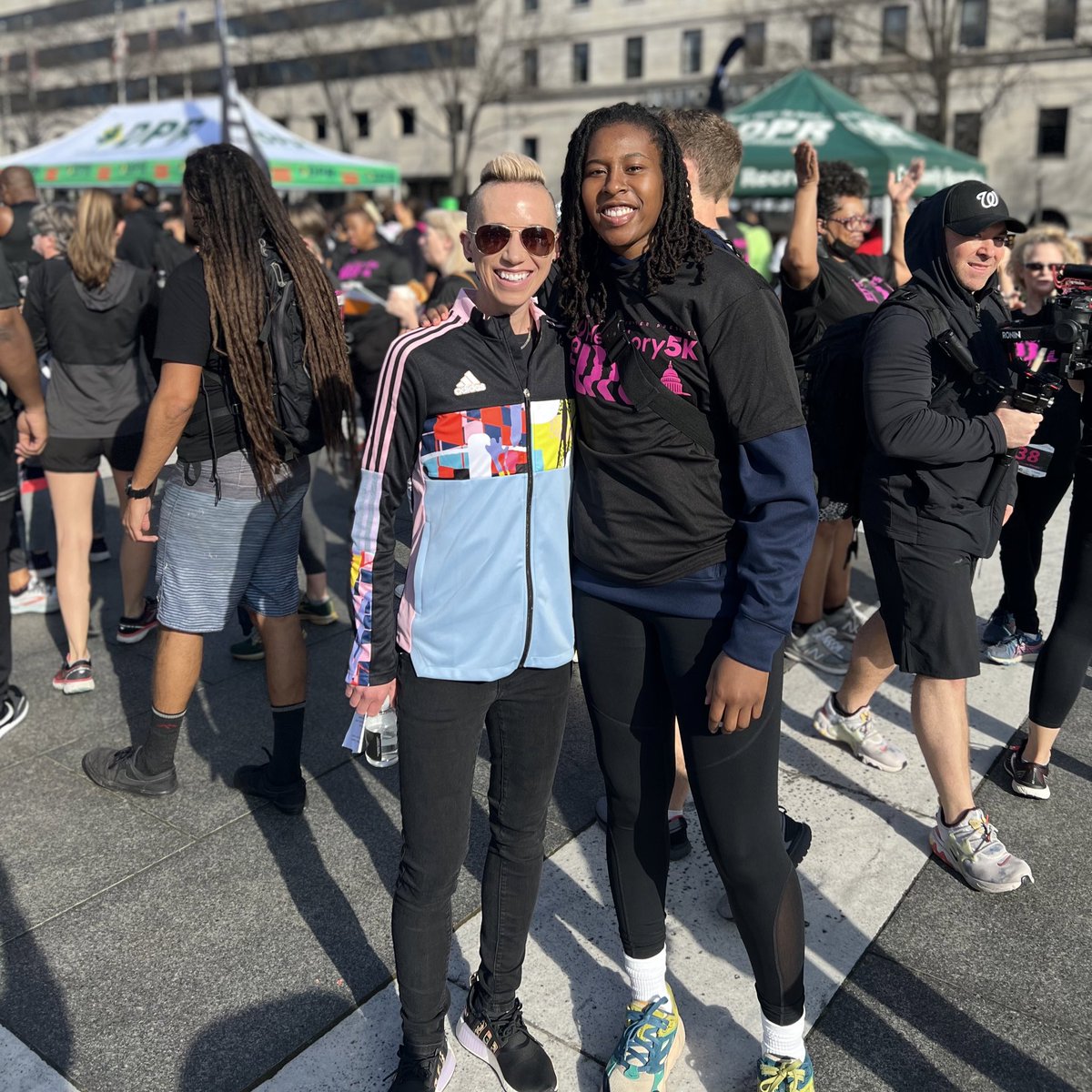 Look who we ran into! @myFITDC // #HERstory5K