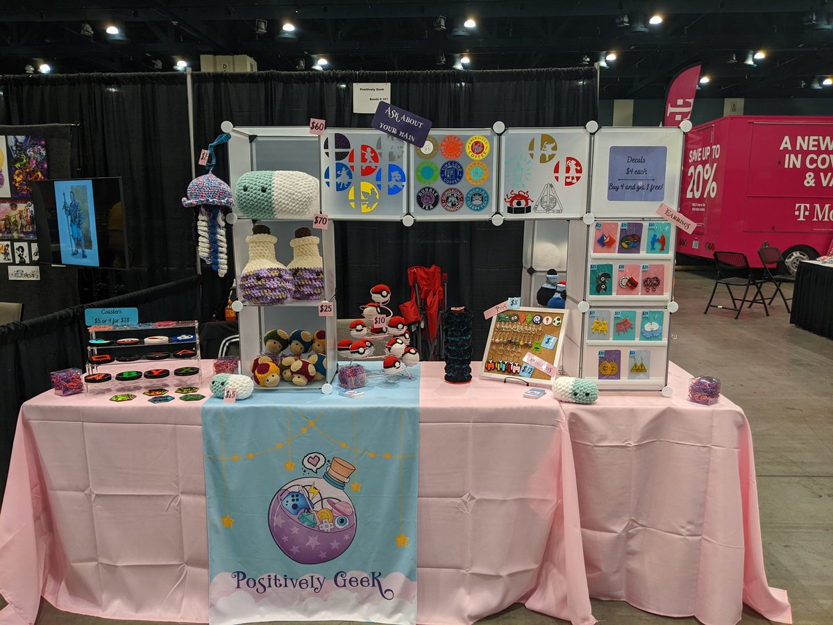 Positivelygeek_'s tweet photo. We are out here at @PlaythroughGC this weekend! Hope to see everyone ❤️ https://t.co/4iCqLccyWd