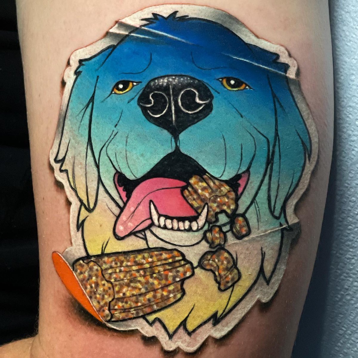 flipshadesart's tweet image. #dogportrait #stickertattoo #flipshadestattourist #flipshades #longlivetattoocollective