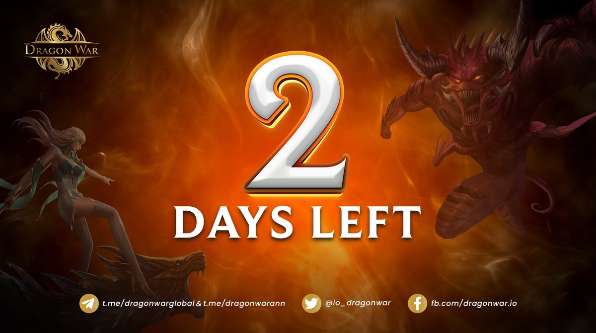 io_dragonwar's tweet photo. 💥48 HOURS LEFT WITH THE NEWS💥

👉There are only 48 hours left before the closing. Beside the mission, media is talking about Dragon War. Let's take a look

📌Details: https://t.co/Fph0mUtHpB https://t.co/ihvyS0jdB3
